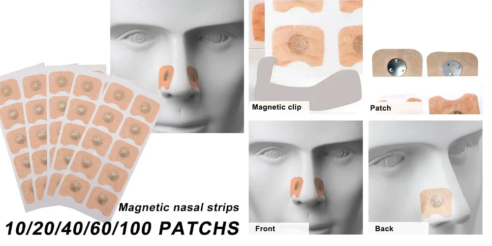 Sport Nasal Dilator Kit – Magnetic Nose Strips to Improve Breathing & Reduce Snoring