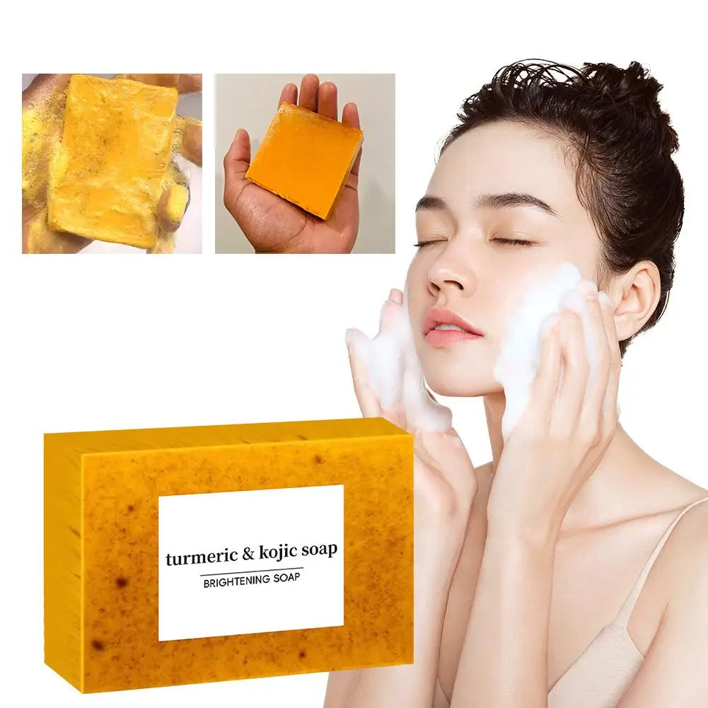 100g Turmeric Kojic Acid Handmade Soap – Face & Body