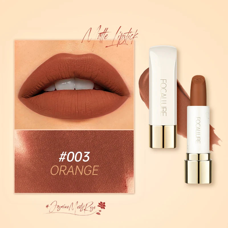FOCALLURE 16 Shades Matte Lipstick Set – Waterproof, High-Pigment, Natural Finish: