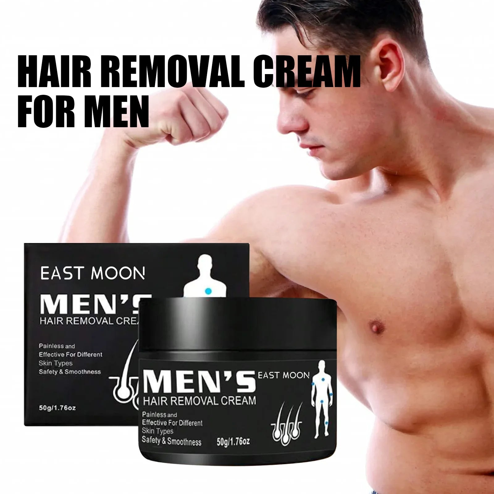 Men’s Aloe Hair Removal Cream – Painless & Nourishing