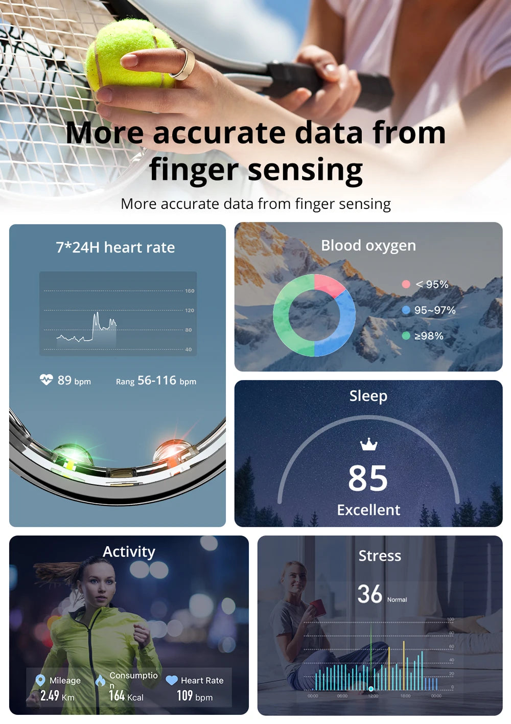COLMI R10 Smart Ring – Health, Sleep Monitor & 5ATM Waterproof with Charging Case