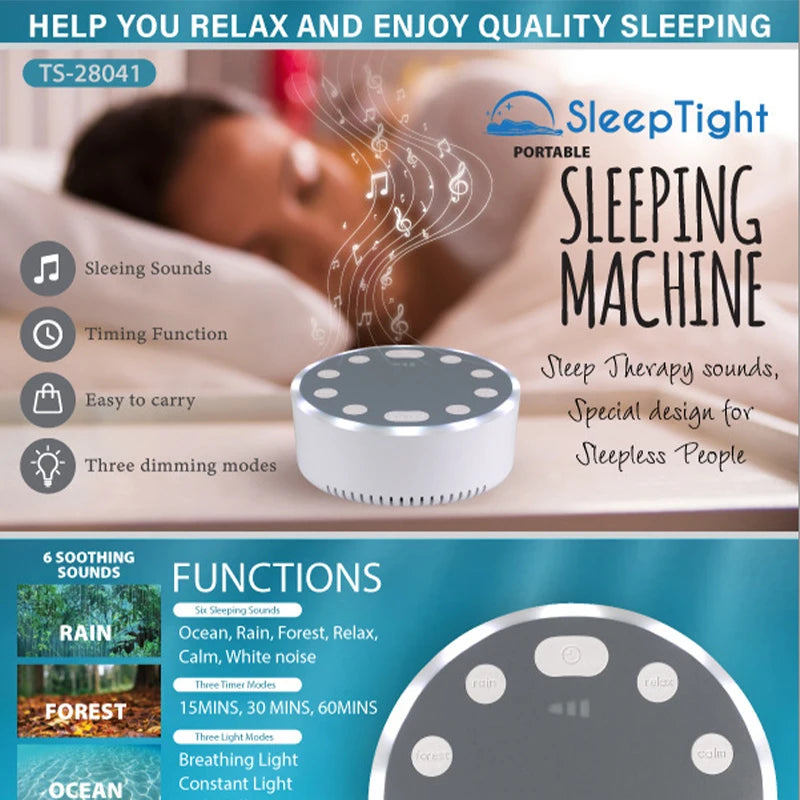 Intelligent White Noise Speaker – Sleep Aid with Ambient Light & Sound Control