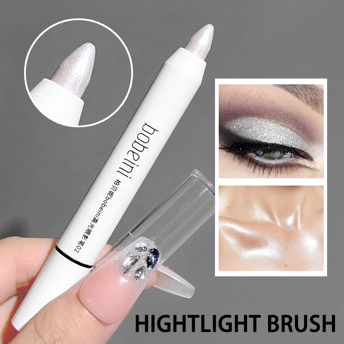 Silkworm Eyeshadow & Highlighter Stick – Matte & Pearlescent Brightening Pencil