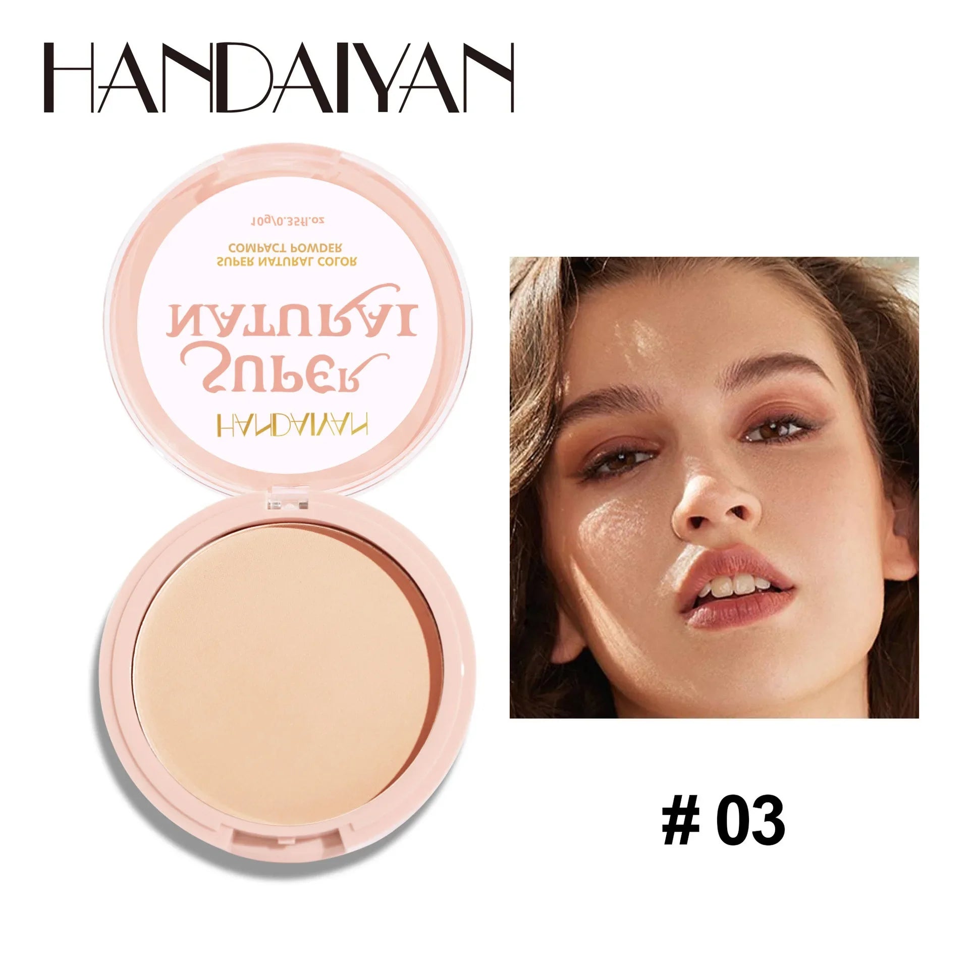 8 Color Matte Face Pressed Powder – 24 Hours Oil Control, Natural Setting Powder Foundation: