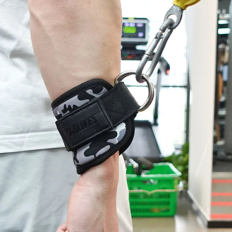 AOLIKES Adjustable Ankle/Wrist Cuffs – Padded Straps for Cable Glute Workouts