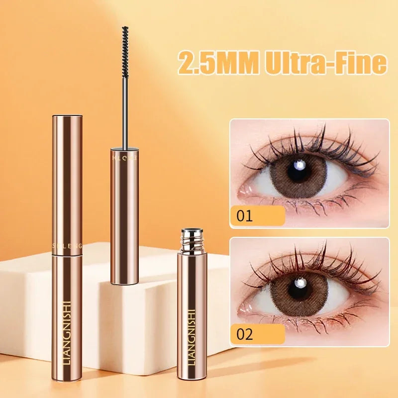 Silk Fiber Matte Mascara – Waterproof, Curling & Lengthening with Ultra-Fine Brush
