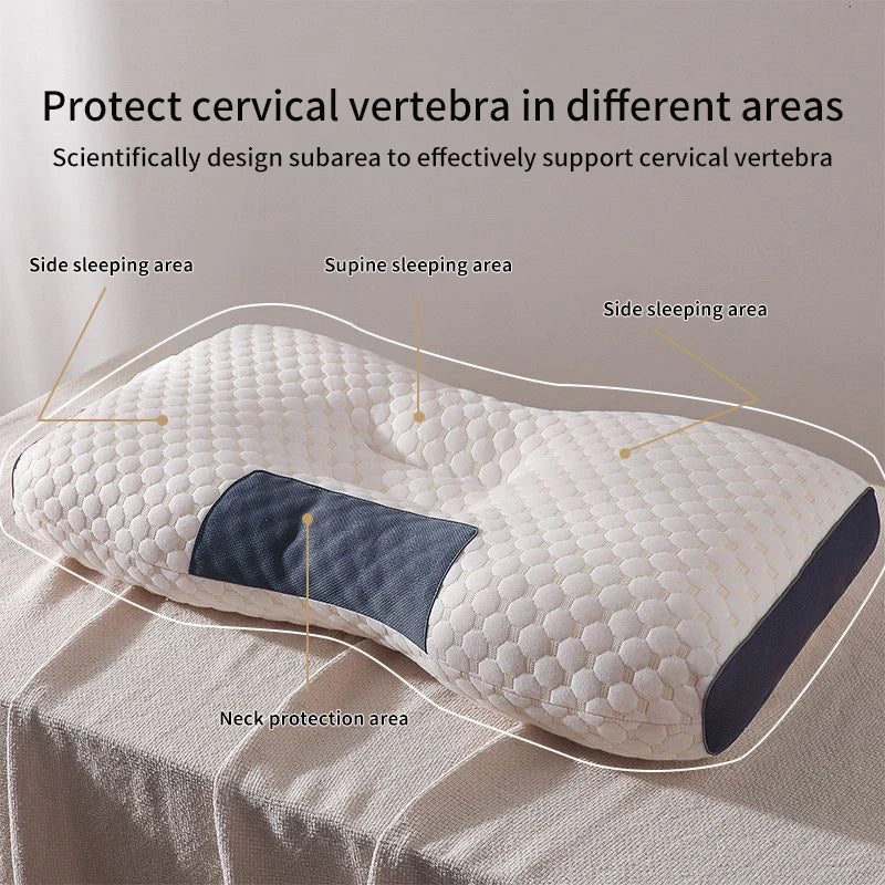 Orthopedic Cervical Neck Pillow – Soybean Fiber Sleep & Massage Support