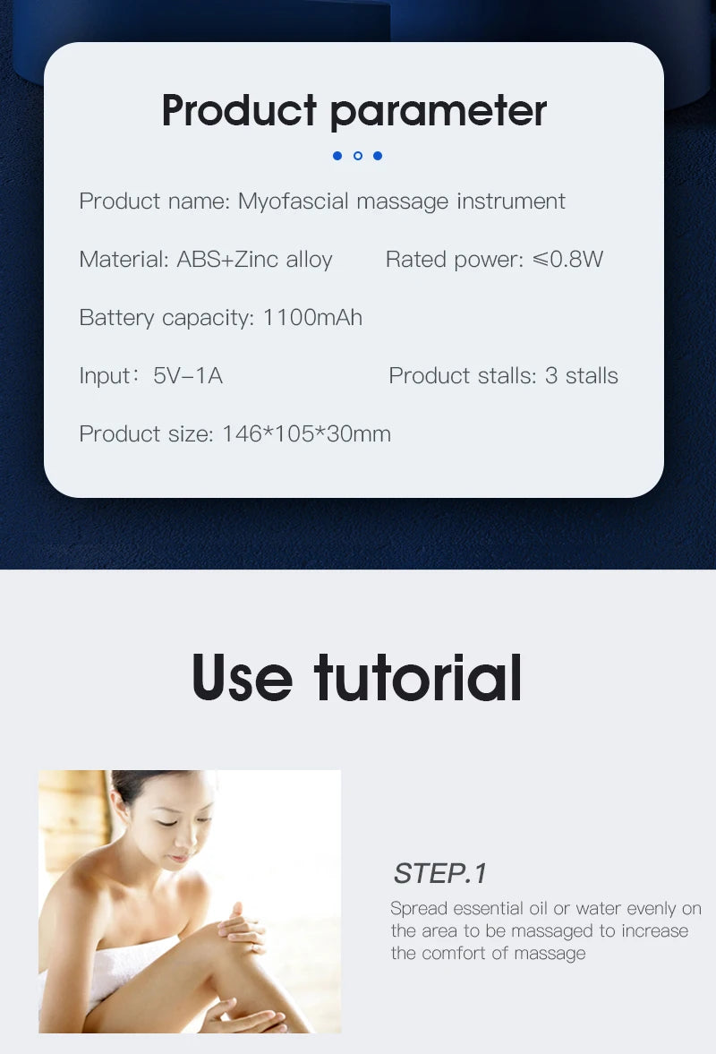 Electric Fascia Massage Microcurrent & Muscle Relief Tool