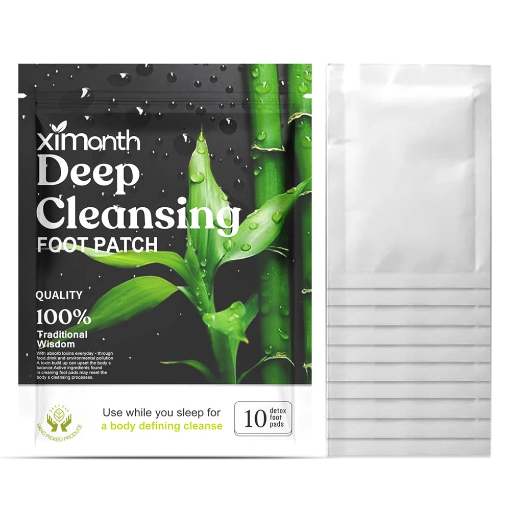 Natural Detox Foot Patches – Herbal Sleep & Stress Relief (10–50pcs)
