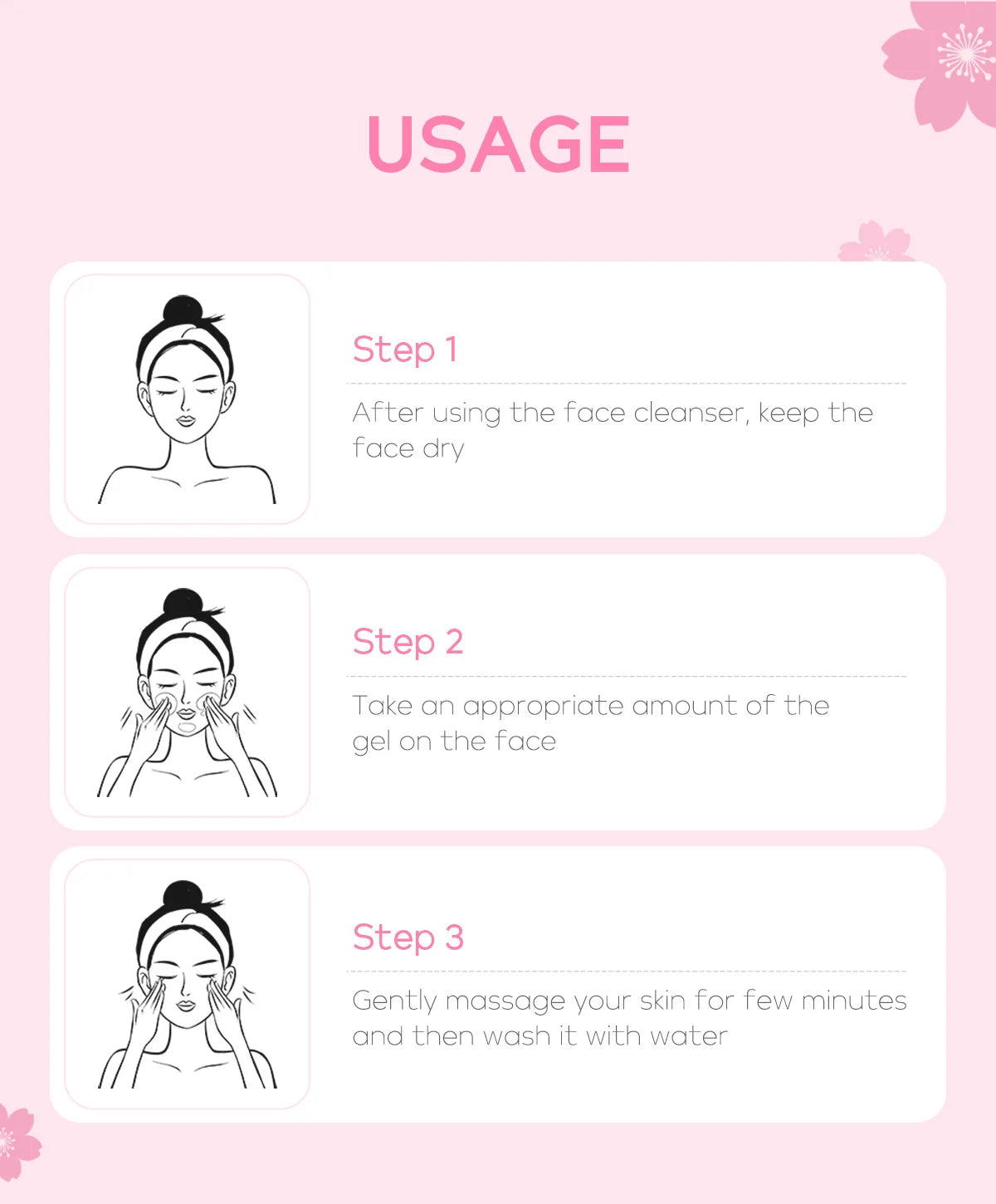 Cherry Blossom Peeling Gel – 60g Facial Exfoliator & Moisturizing Cleanser