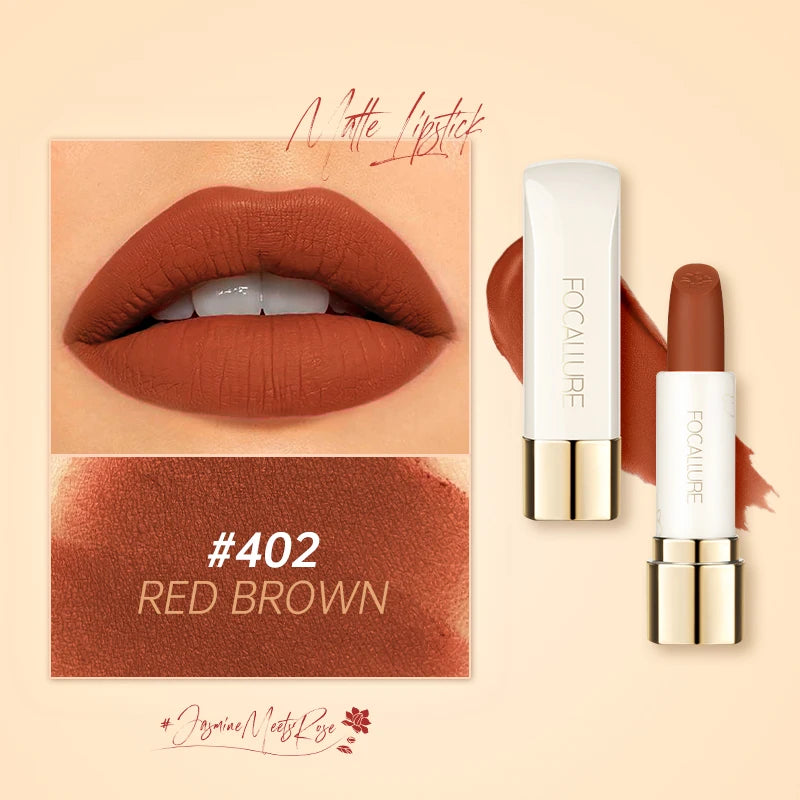 FOCALLURE 16 Shades Matte Lipstick Set – Waterproof, High-Pigment, Natural Finish: