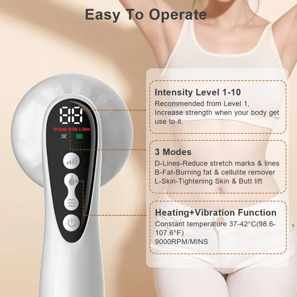 Cordless Electric Fat Remover – Handheld Cellulite & Body Sculpting Massager