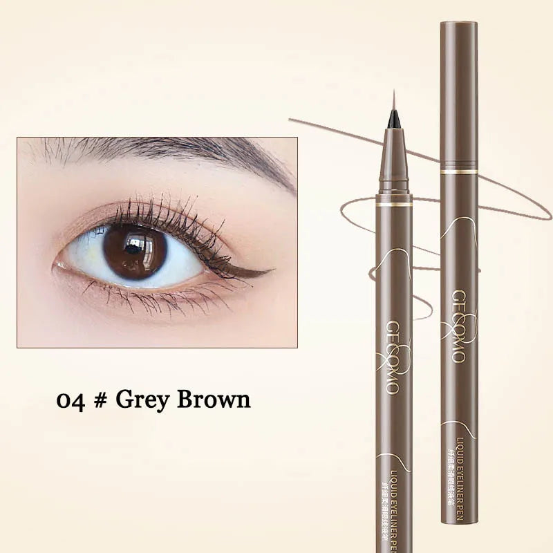 Ultra-Thin Eyeliner Pen – Black/Brown Waterproof Liner for Lower Lash & Silkworm Eyes