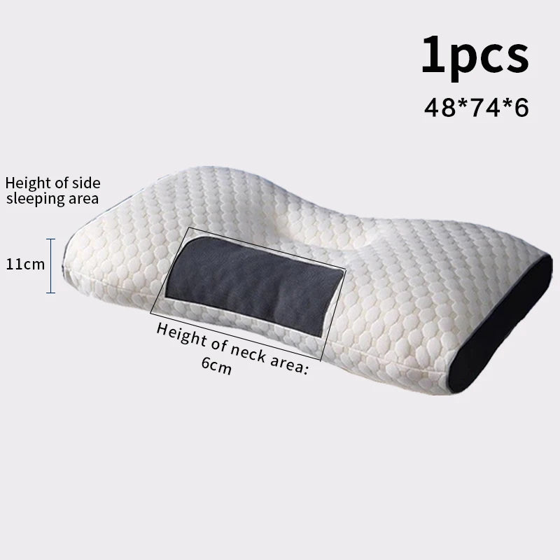Orthopedic Cervical Neck Pillow – Soybean Fiber Sleep & Massage Support