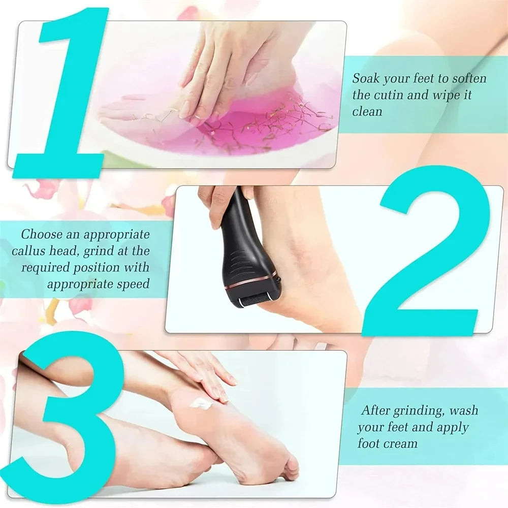 Electric Pedicure Grinder – Callus & Dead Skin Remover