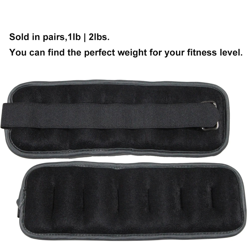 Adjustable Ankle & Wrist Weights (0.5kg/1kg) – Neoprene Straps for Training & Cardio