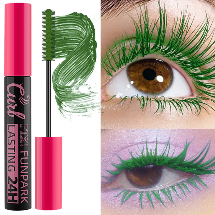 9-Color Waterproof Mascara – Bold Curl, Long-Lasting Korean Eye Makeup