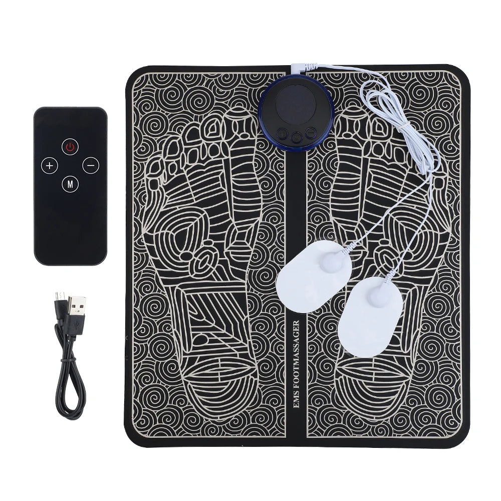 TENS Foot Massager Pad – EMS Pulse & Detox Therapy for Legs & Feet