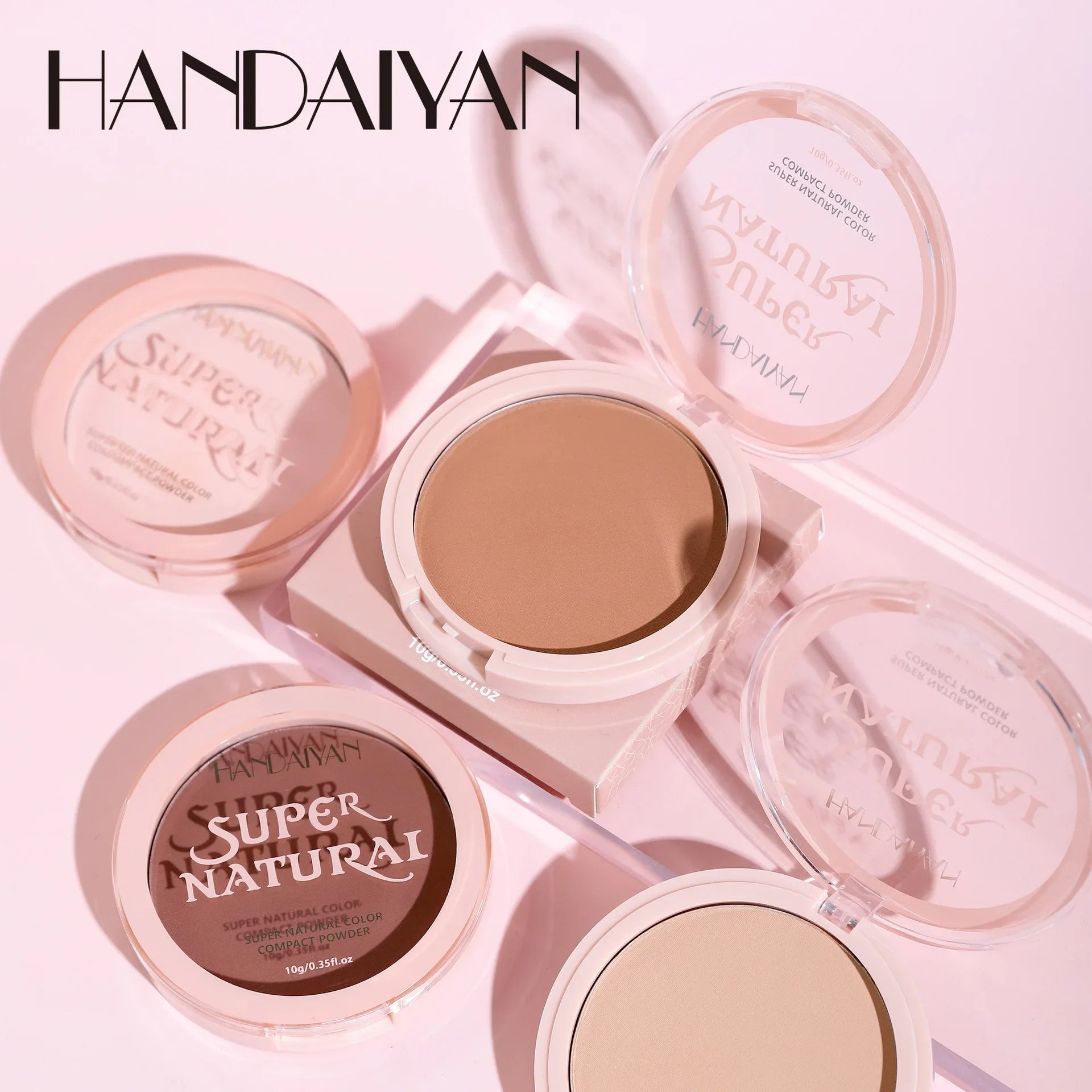 8 Color Matte Face Pressed Powder – 24 Hours Oil Control, Natural Setting Powder Foundation: