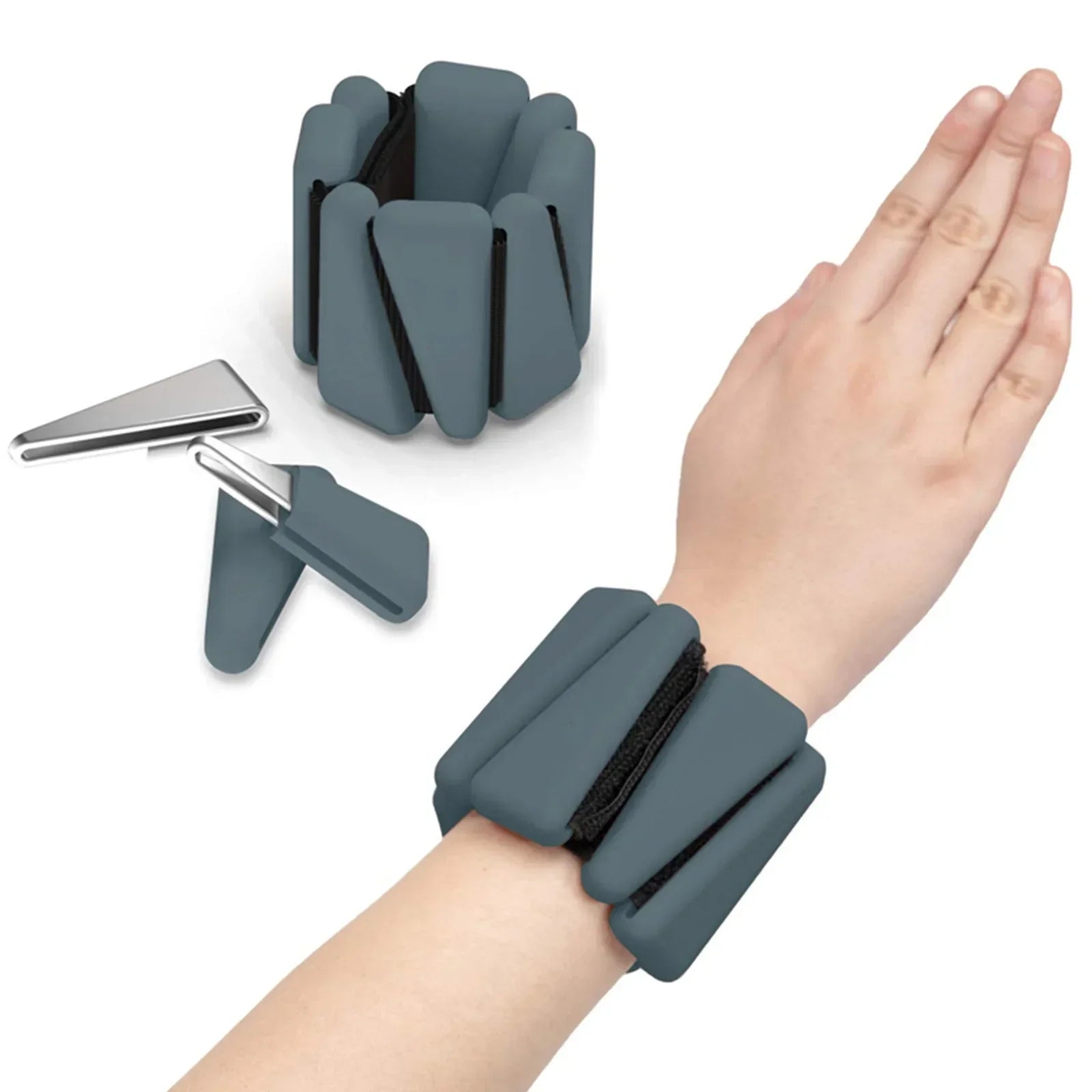 1/2 lb Adjustable Silicone Wrist & Ankle Weights – Fitness & Yoga Bands