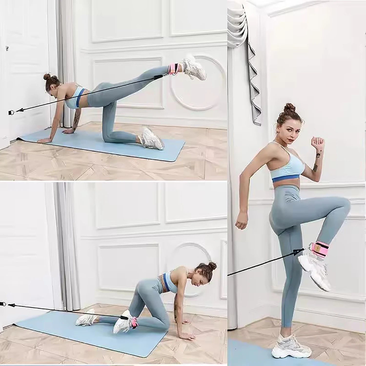 Fitness Ankle Buckle Strap – Leg & Hip Training Attachment for Cable Machines