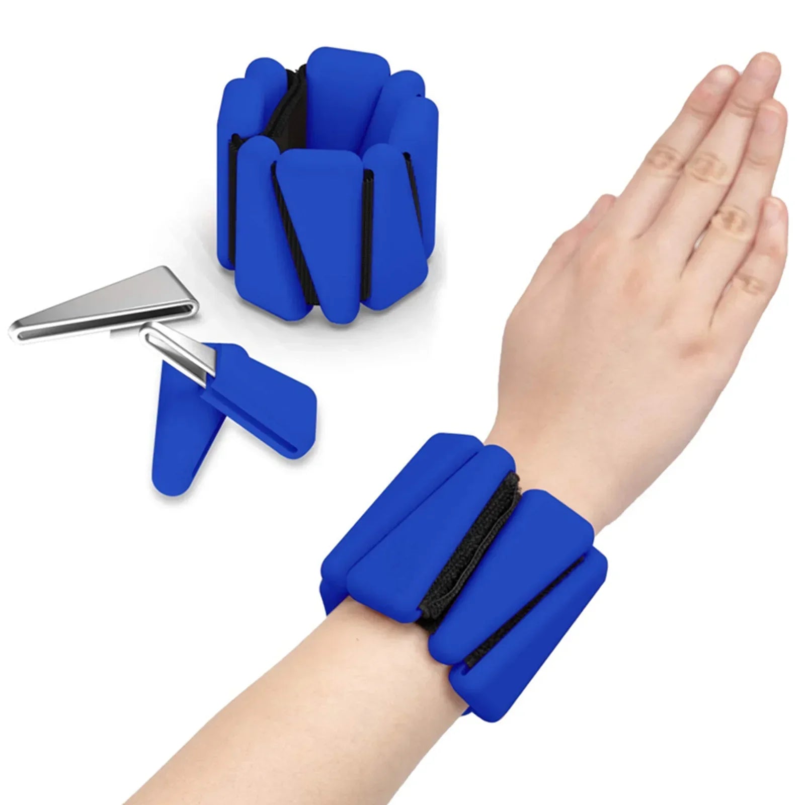 1/2 lb Adjustable Silicone Wrist & Ankle Weights – Fitness & Yoga Bands
