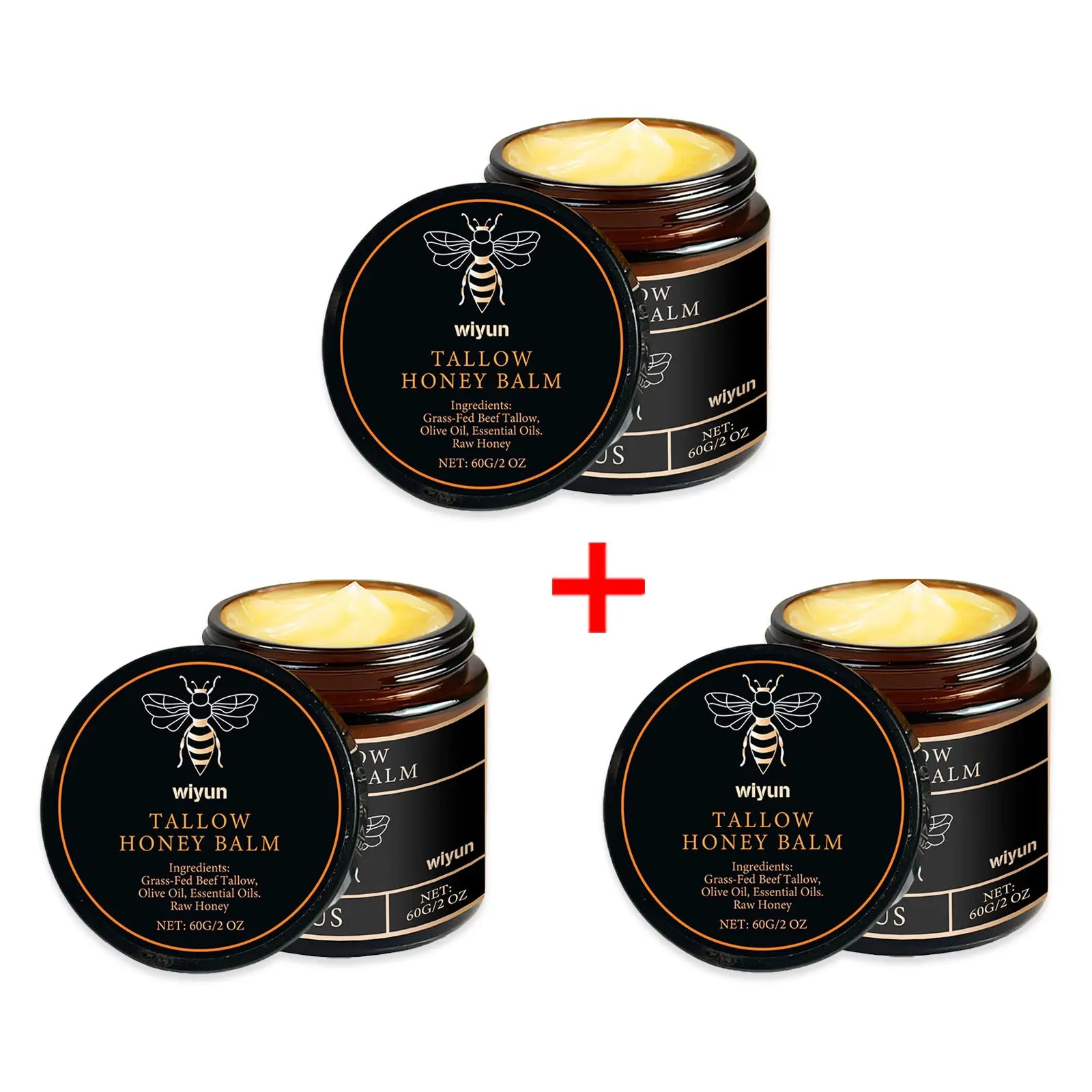 Whipped Beef Tallow & Honey Moisturizer – Fast-Absorbing Face & Body Cream
