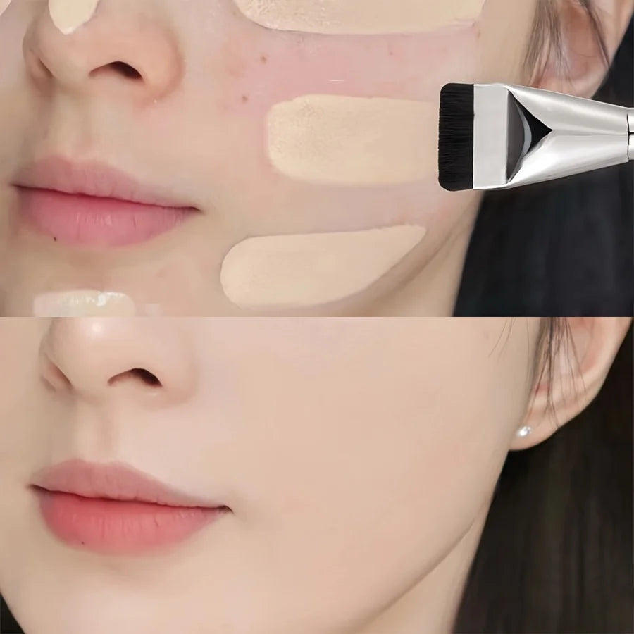 Flat-Head Foundation Brush – Ultra-Thin, Streak-Free Makeup Applicator