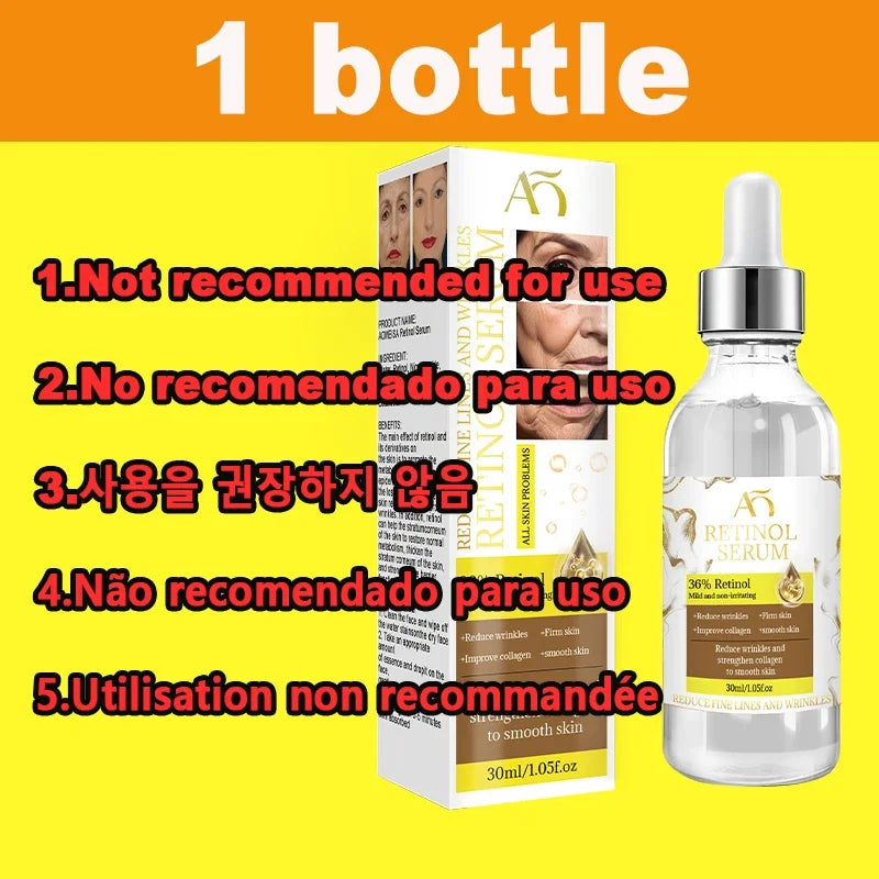 Anti-aging serum Wrinkles fade. Beauty stays.
