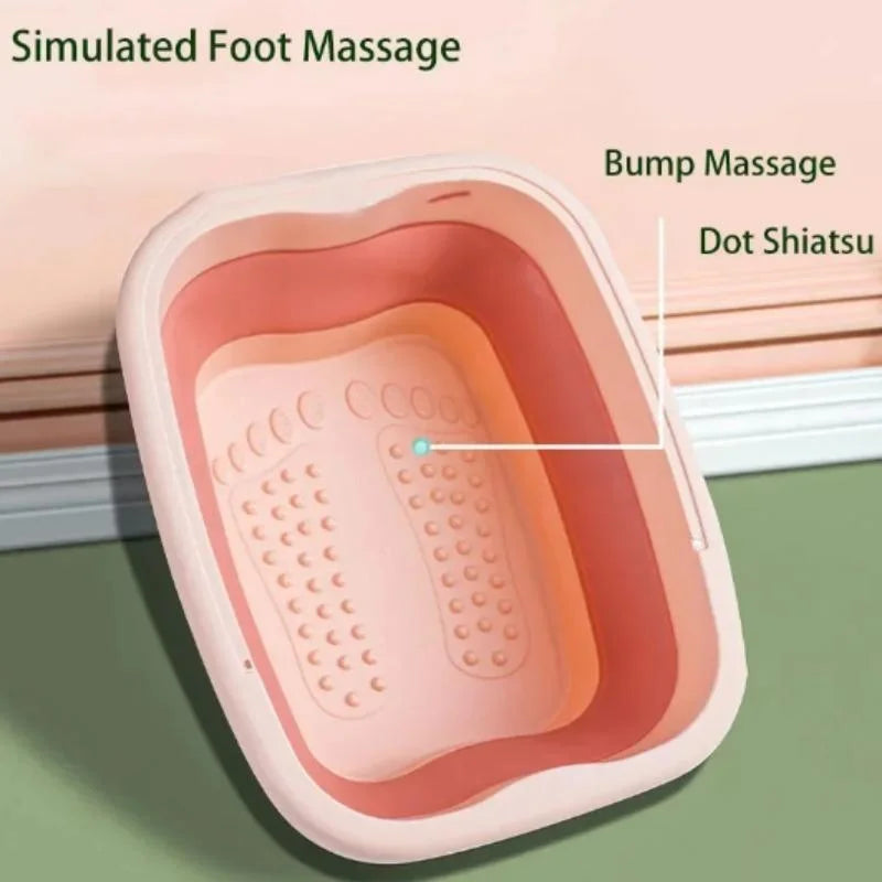 Foldable Foot Spa Bucket – Soaking Basin for Home Pedicure & Sauna