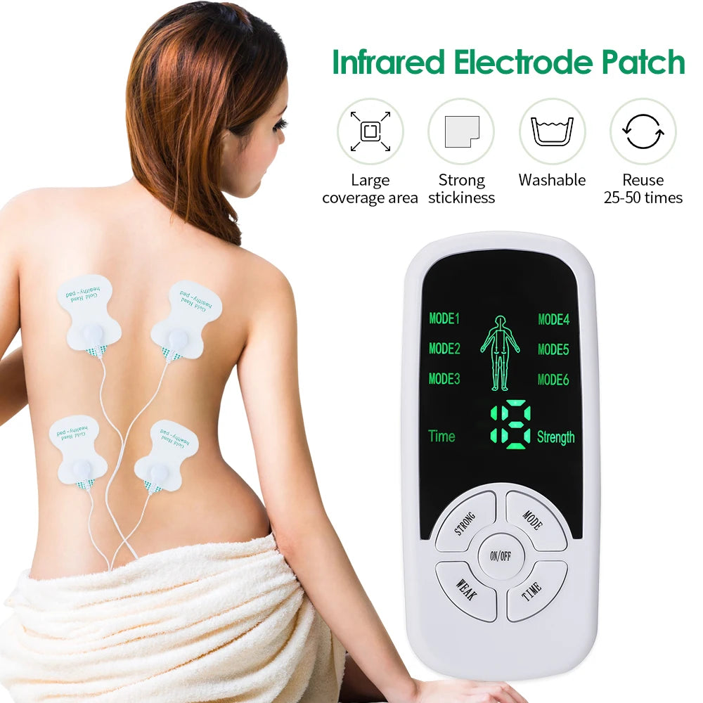 EMS Electric Muscle Stimulator – TENS Massager for Back, Neck & Body