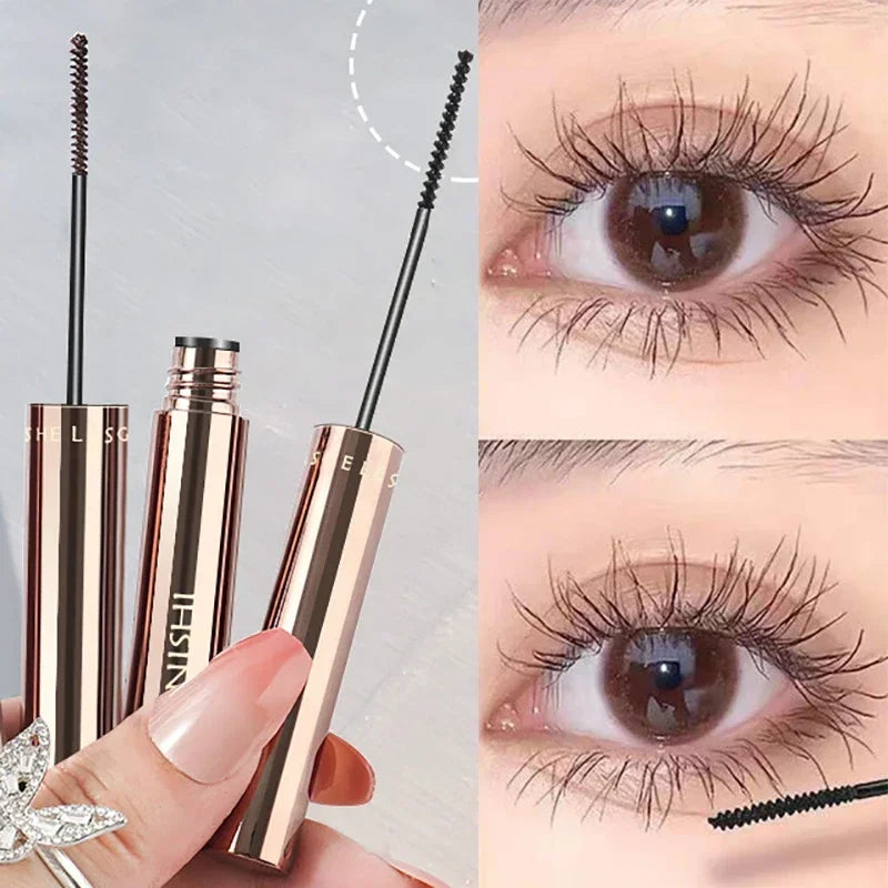 Silk Fiber Matte Mascara – Waterproof, Curling & Lengthening with Ultra-Fine Brush
