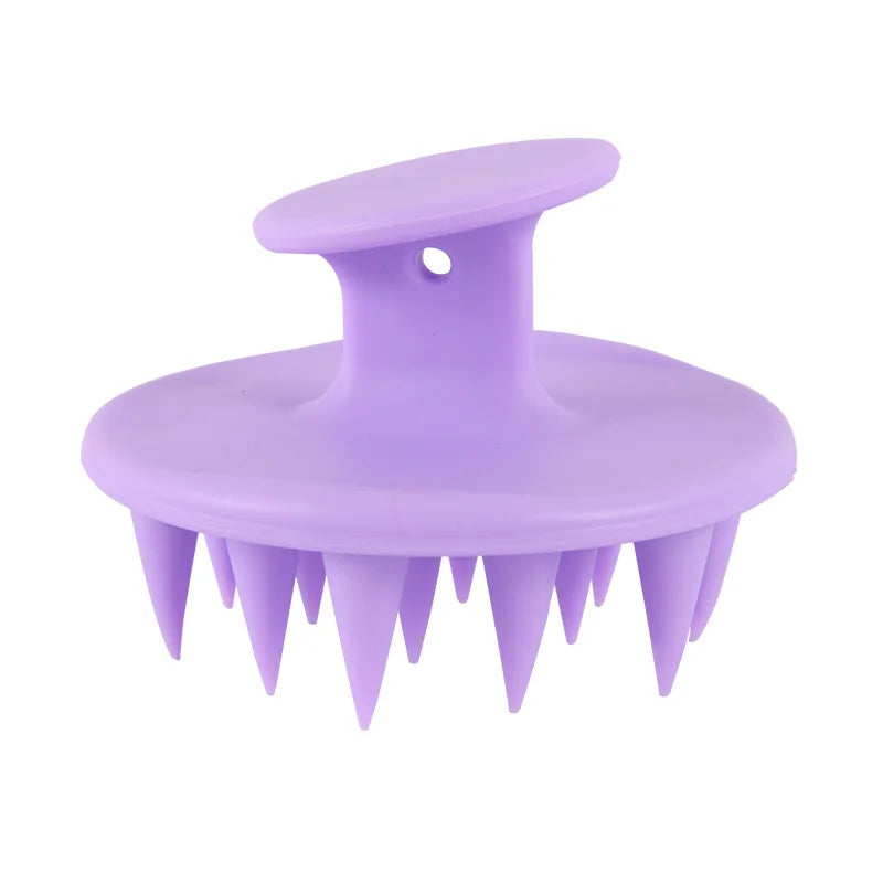 Silicone Scalp Massager Brush for Thick & Curly Hair