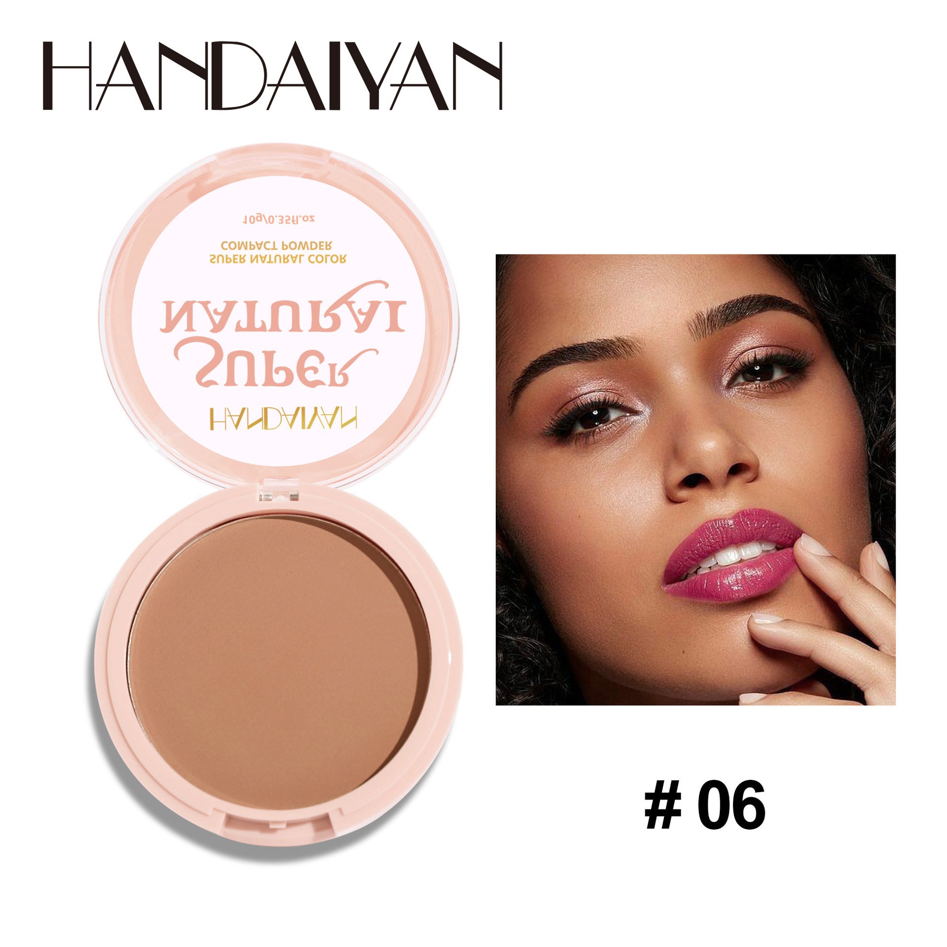 8 Color Matte Face Pressed Powder – 24 Hours Oil Control, Natural Setting Powder Foundation: