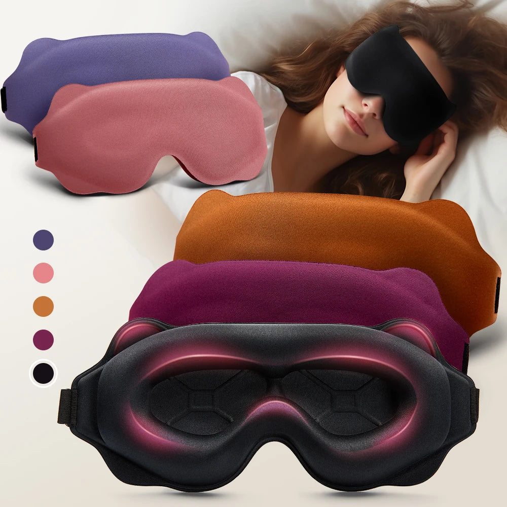3D Sleep Mask – Soft, Light-Blocking Eye Mask for Travel & Night Use