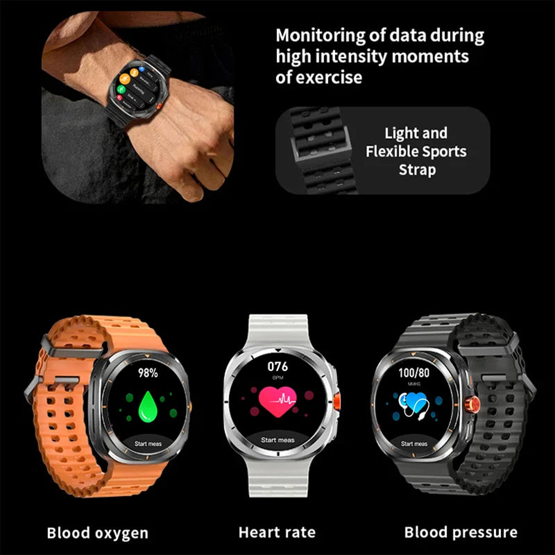 LAXASFIT GT7 Ultra Smartwatch – Bluetooth Calling & AMOLED Fitness Tracker