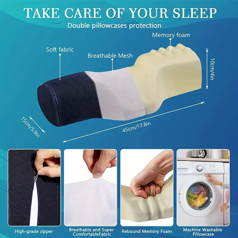 Cervical Neck Pillow – Comfort Head Support & Relaxing Massager