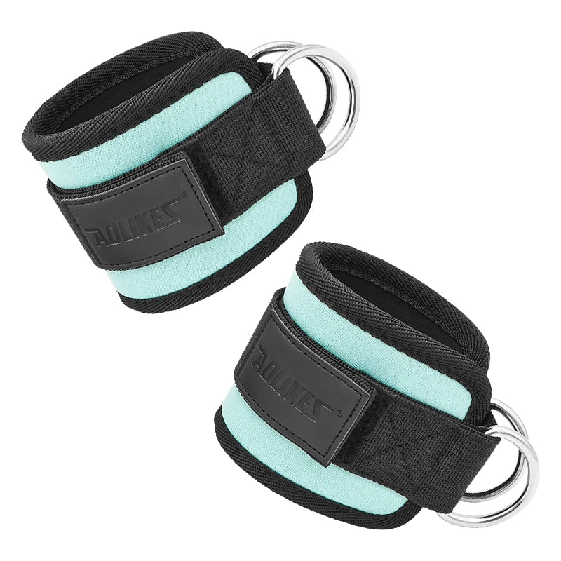 AOLIKES Adjustable Ankle/Wrist Cuffs – Padded Straps for Cable Glute Workouts