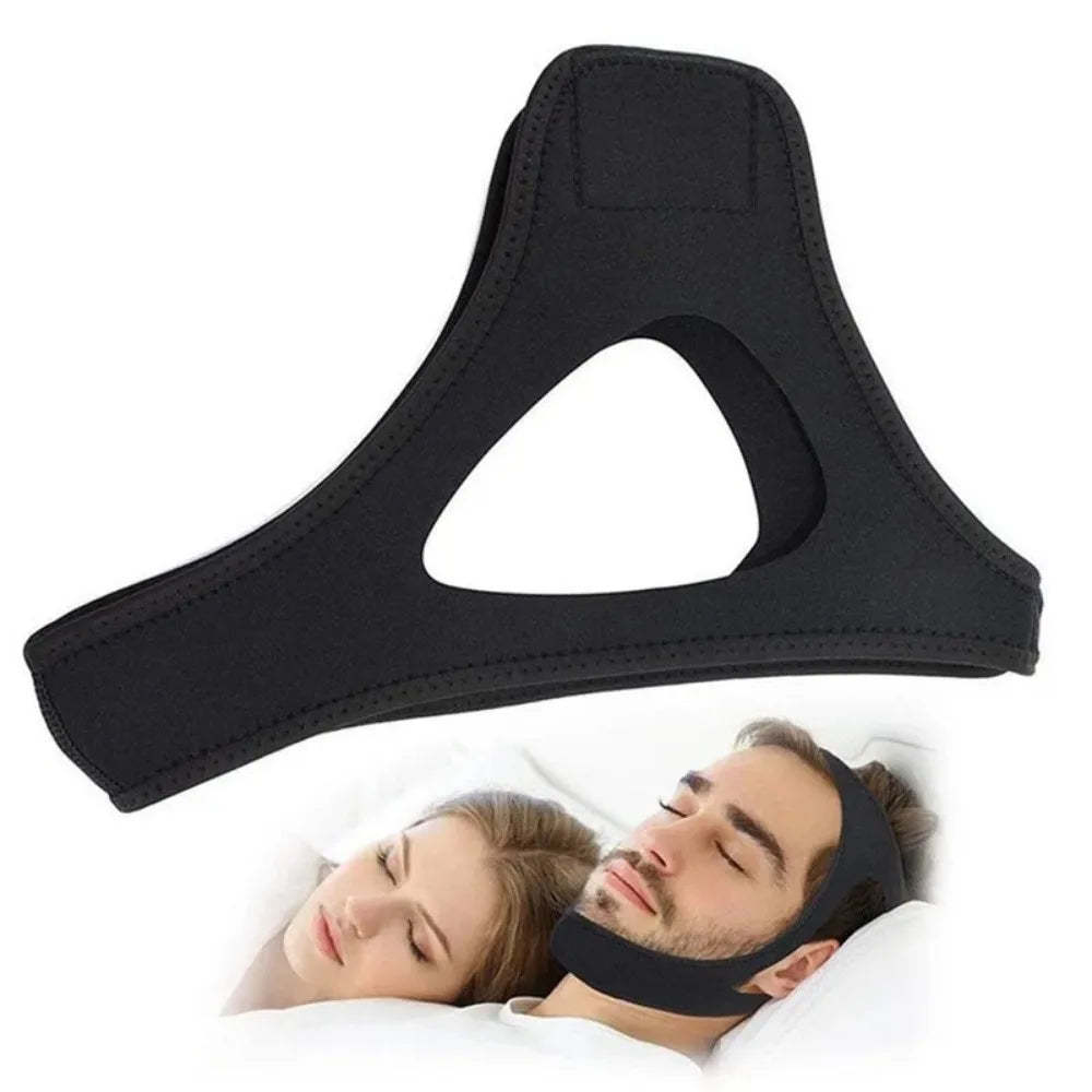 Anti-Snoring Chin Strap – Triangular Sleep Aid Mouth Guard for Men & Women
