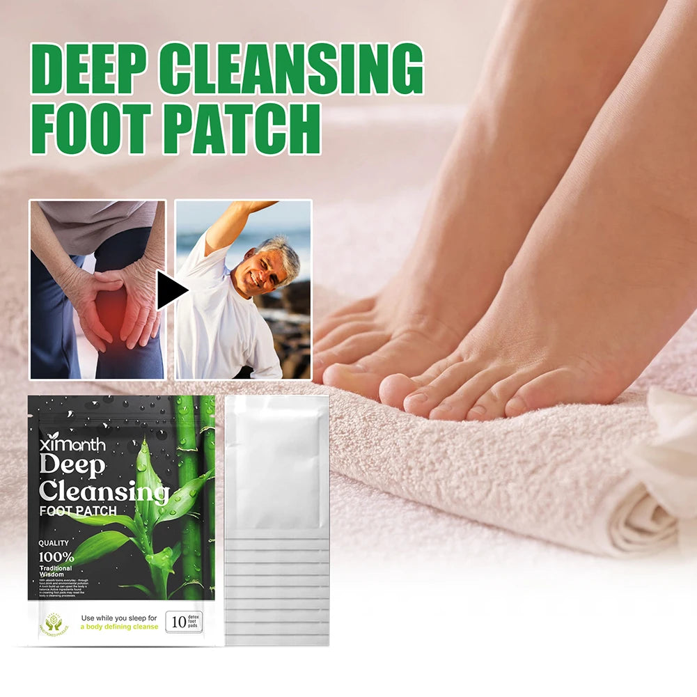 Natural Detox Foot Patches – Herbal Sleep & Stress Relief (10–50pcs)