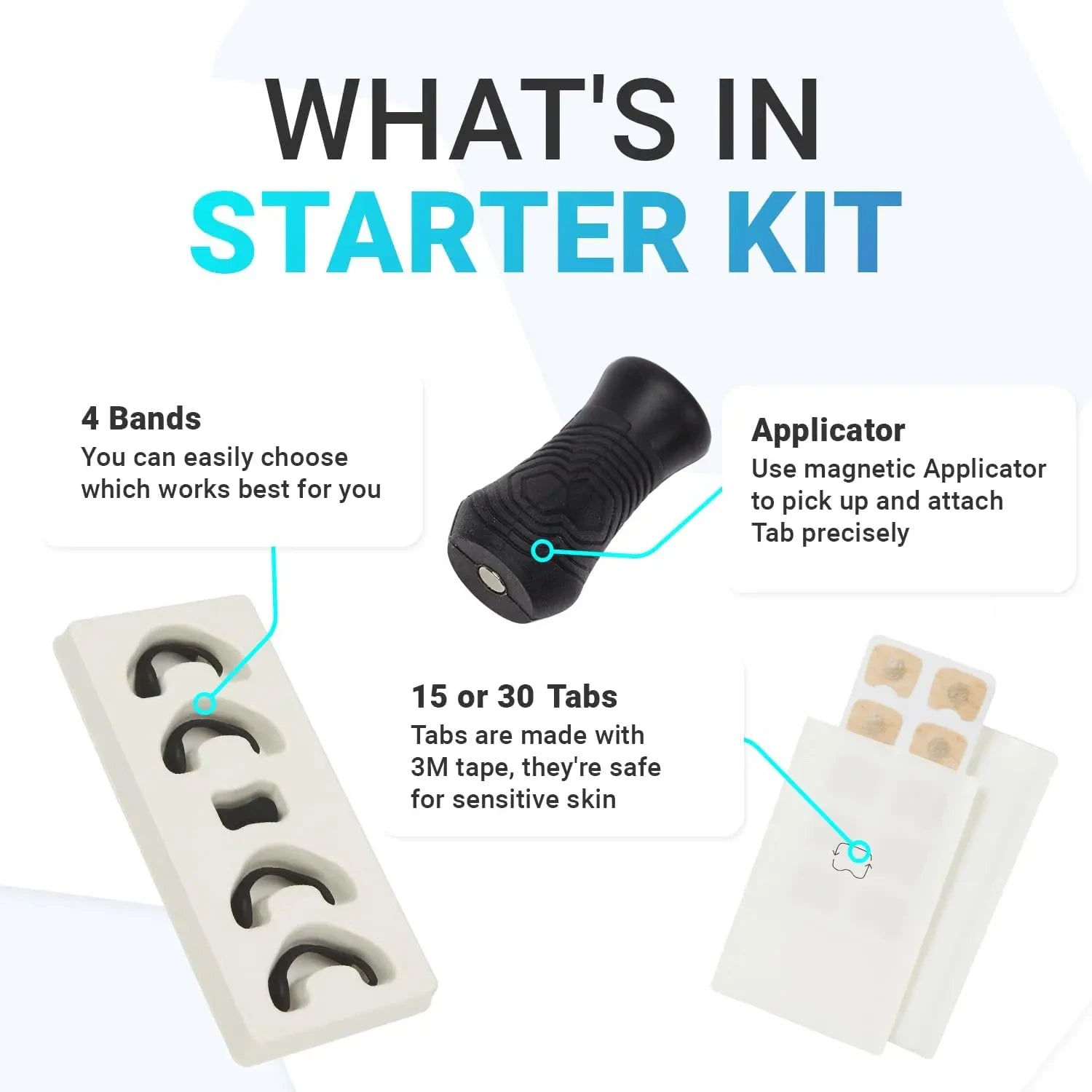 Sport Nasal Dilator Kit – Magnetic Nose Strips to Improve Breathing & Reduce Snoring