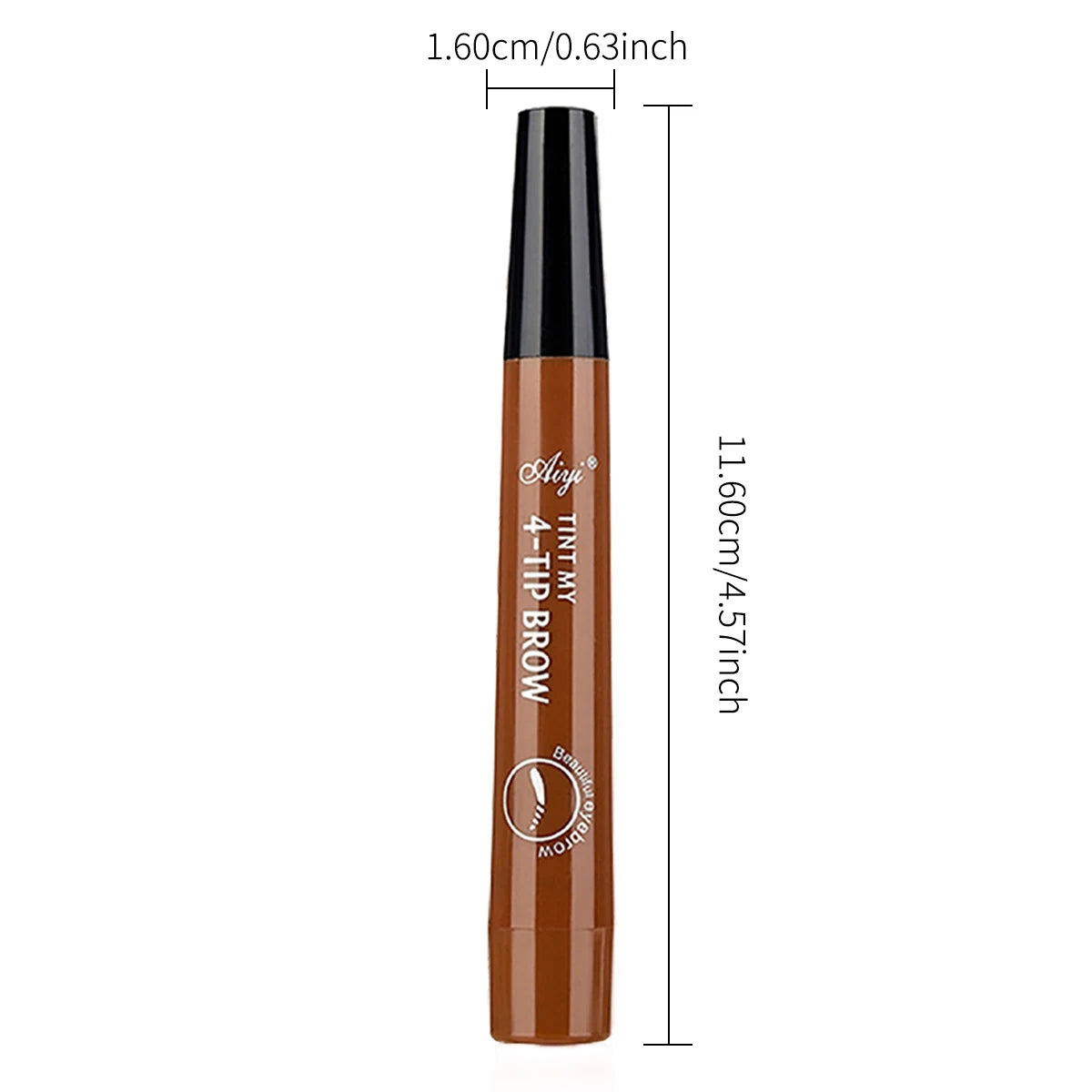 Waterproof 4-Tip Microblading Eyebrow Pencil – Natural Brow Makeup (5 Colors)