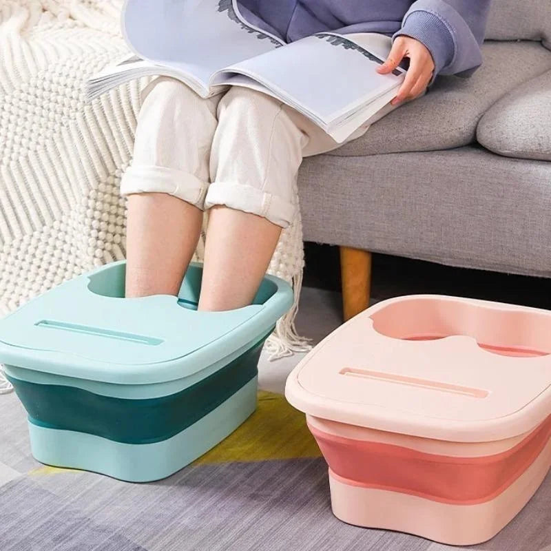 Foldable Foot Spa Bucket – Soaking Basin for Home Pedicure & Sauna