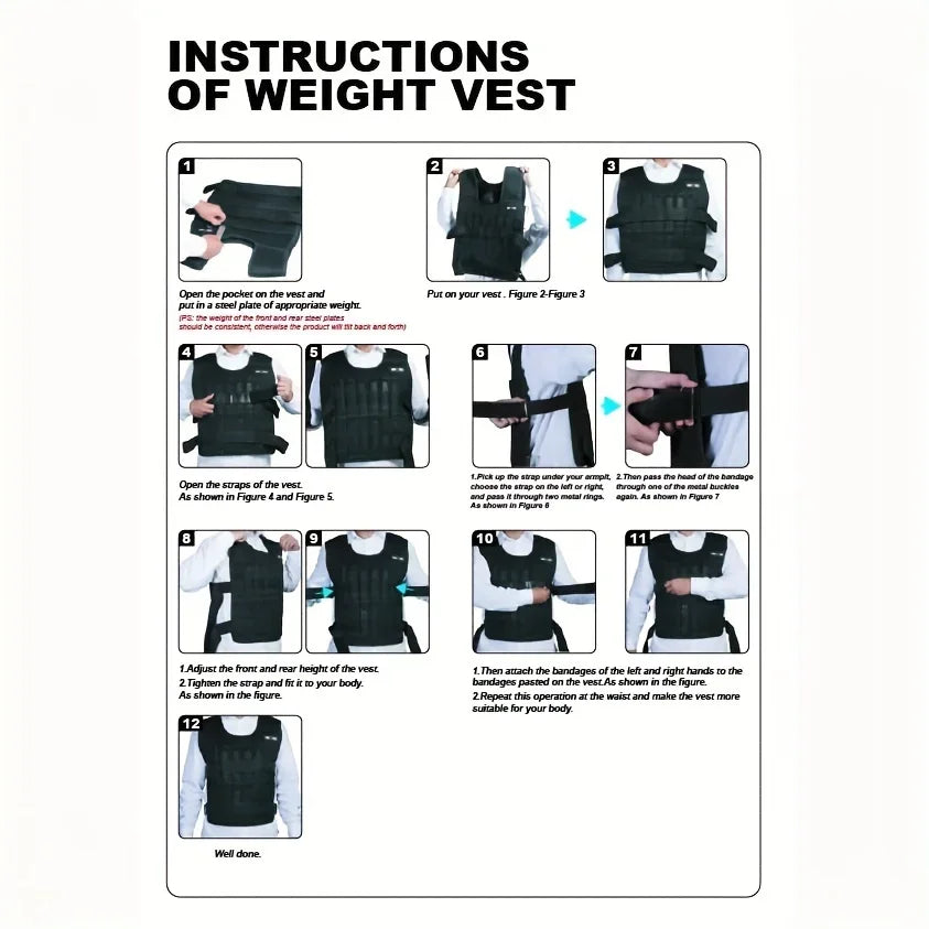 Adjustable Weight Vest & Weights Set – Ankle, Wrist & Strength Training Gear