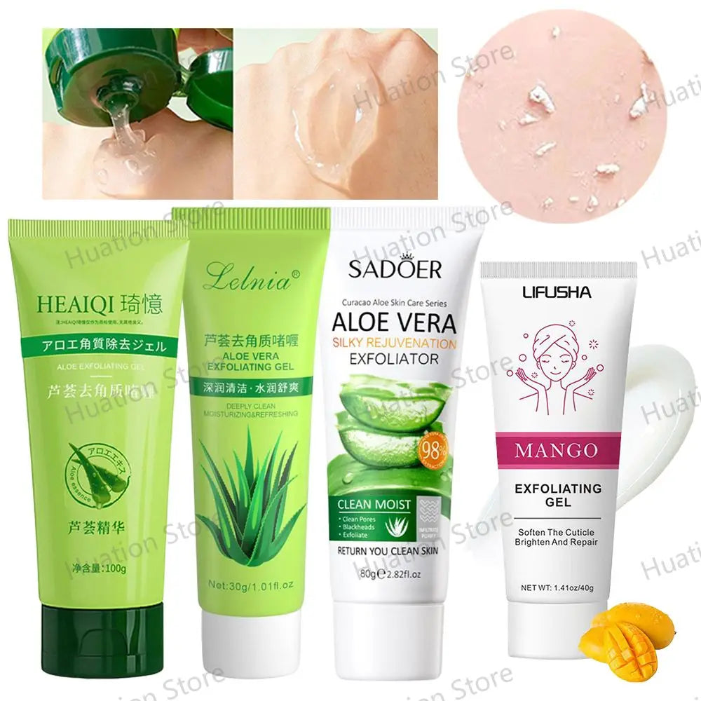 Aloe Vera Exfoliating Gel – Blackhead Remover & Pore Minimizer (30g–100g)