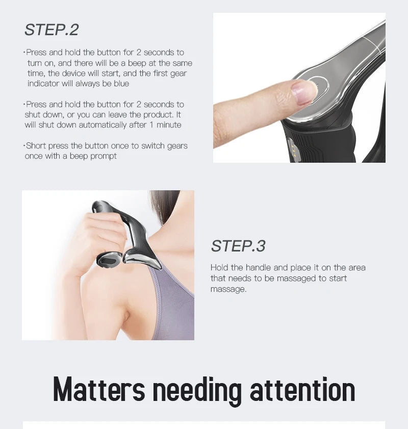 Electric Fascia Massage Microcurrent & Muscle Relief Tool