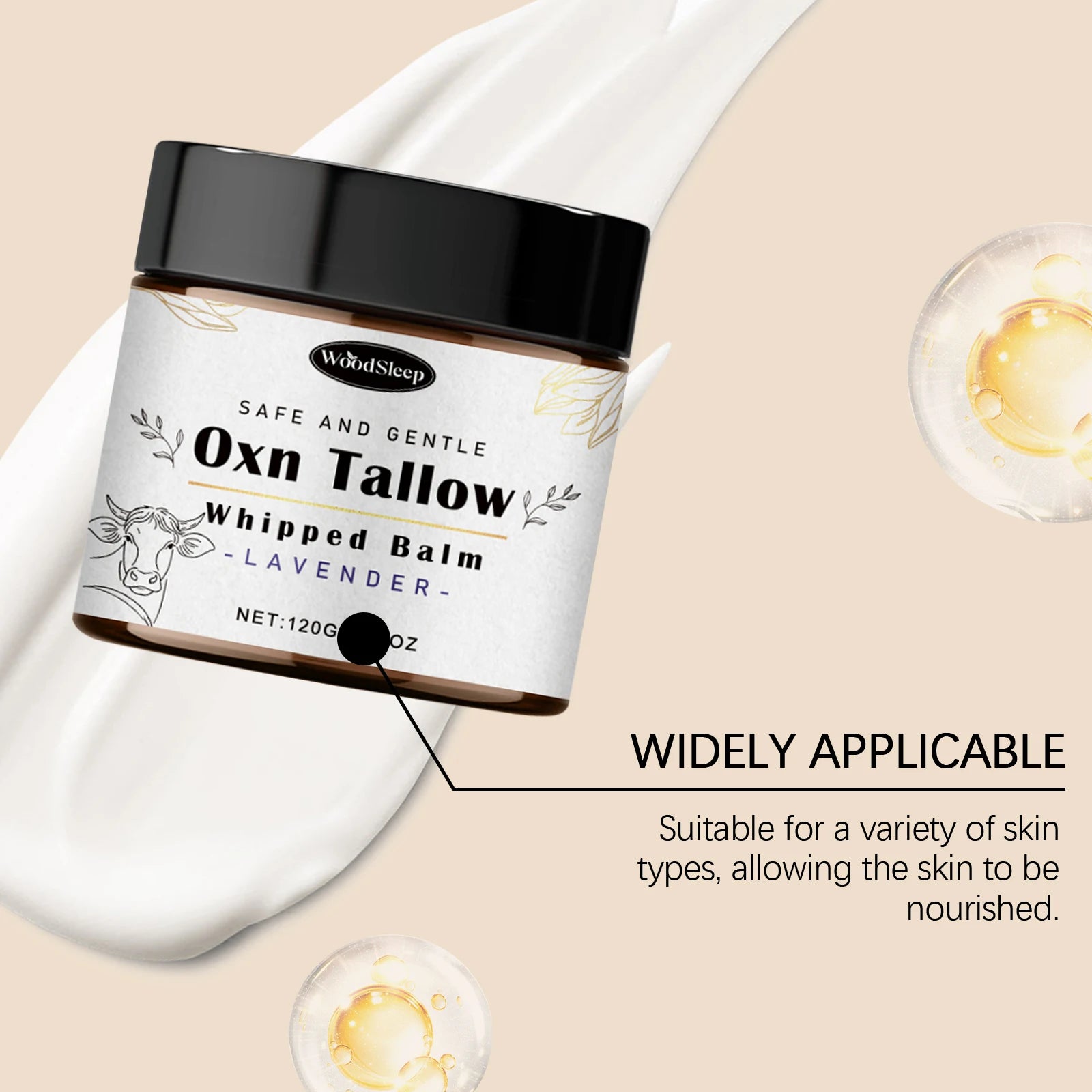 Beef Tallow Balm – Nourishing Moisturizer for Dry & Damaged Skin