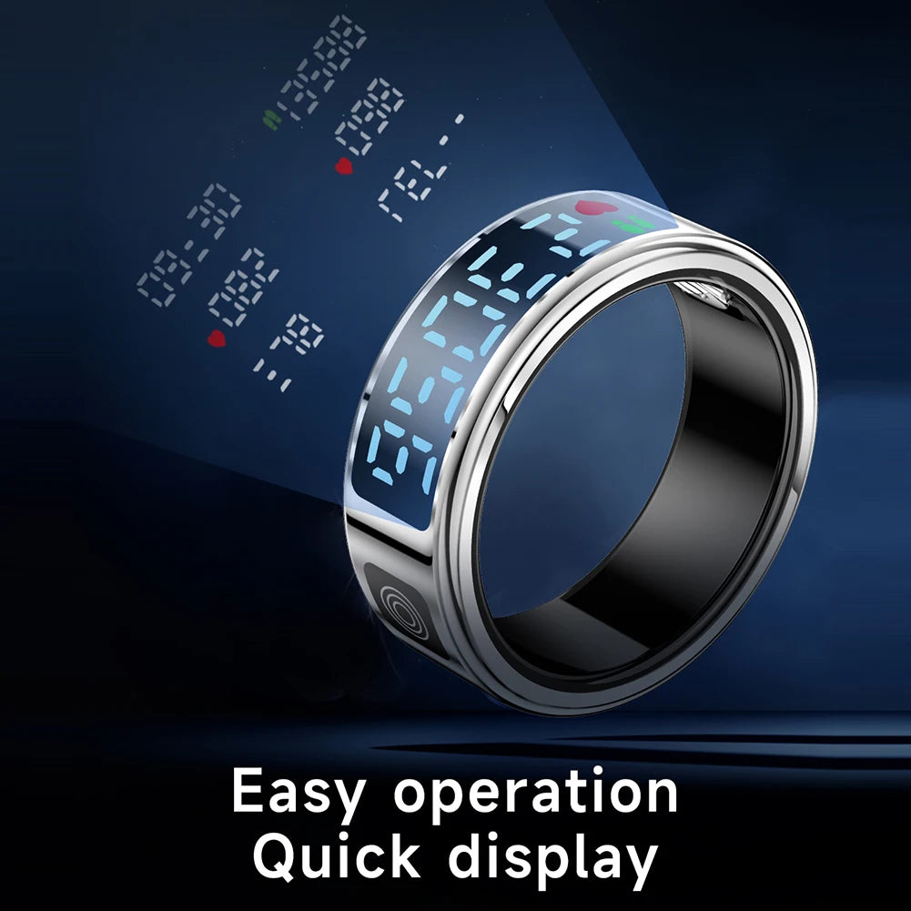 LAXASFIT SR08 Smart Ring – Heart Rate, Sleep Monitor & Motion Tracker (IP68)