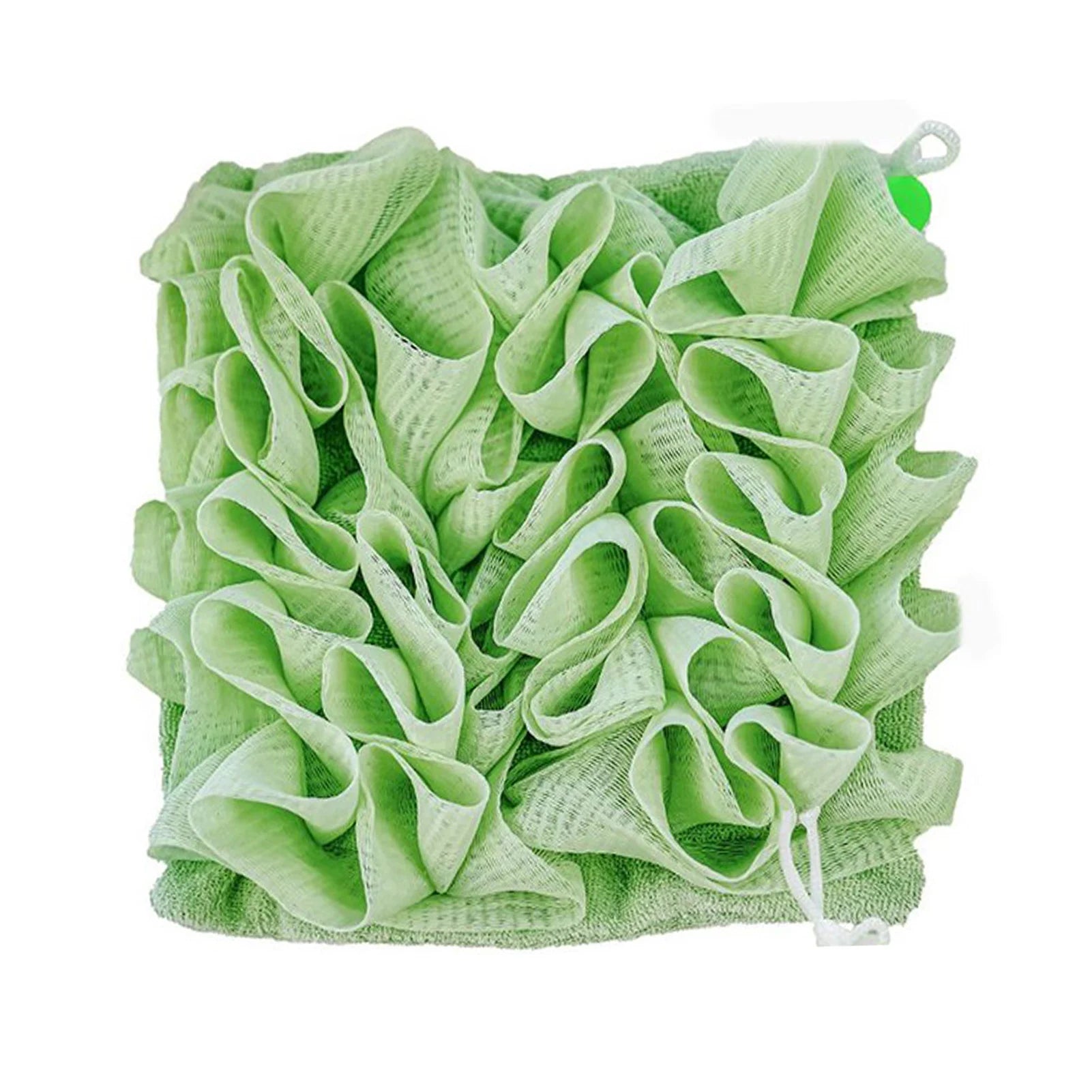 Mesh Shower Loofah Body Scrubber Pouf