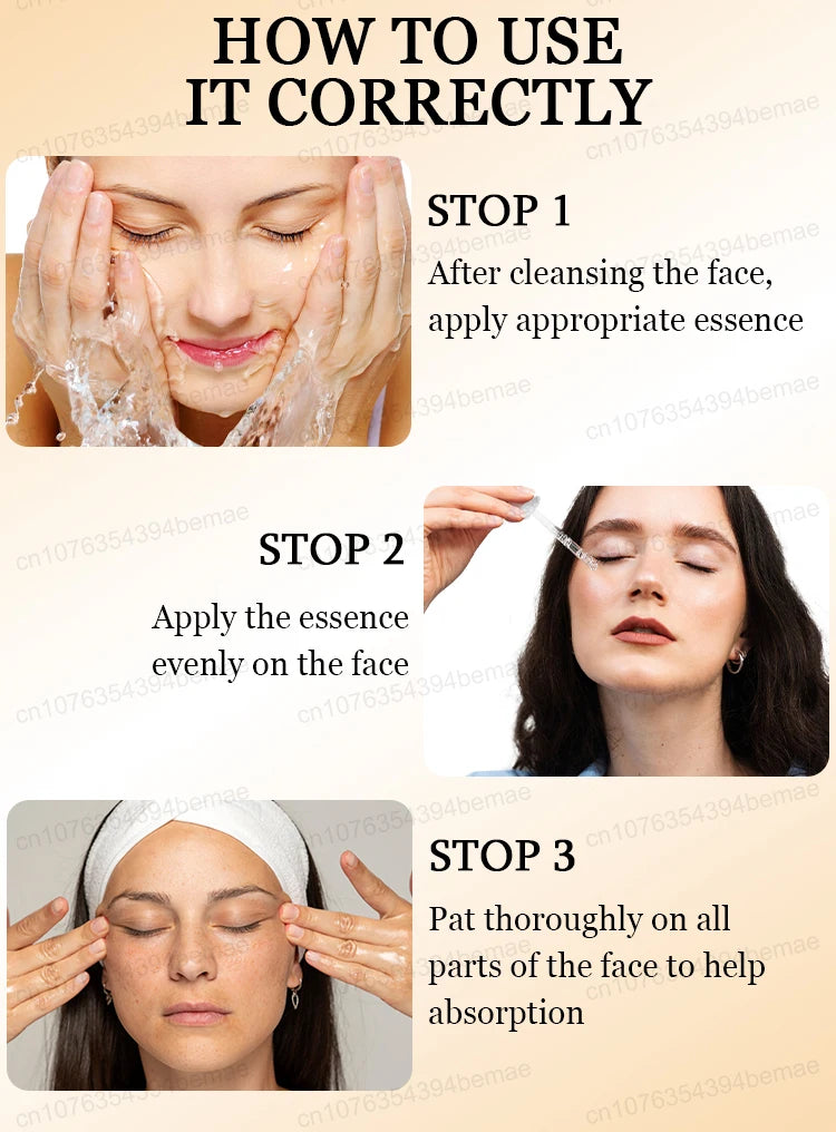Anti-aging serum Wrinkles fade. Beauty stays.